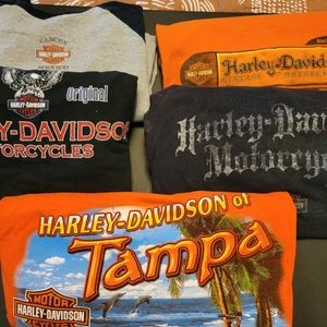 5 HARLEY DAVIDSON TSHIRTS ALL XL